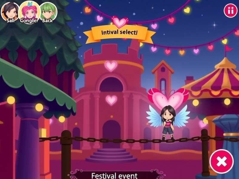 Contemporary Heart Crush character selection screen